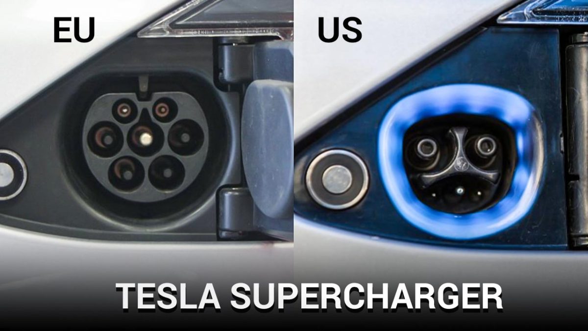 Tesla Supercharger plugs
